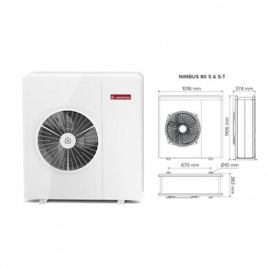 Ariston Nimbus Compact 35 S soojuspump 6 kW 2