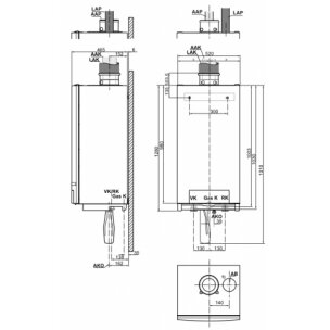 Buderus Logamax plus GB162 100 (96,5 кВт) газовый подвесной конденсационный котел 2