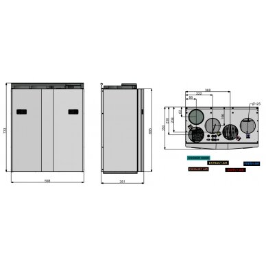 Ensy AHU-200H rekuperaator 260 m3/h. 1