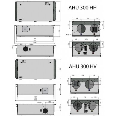 Ensy AHU-300HH rekuperaator 265 m3/h. 1