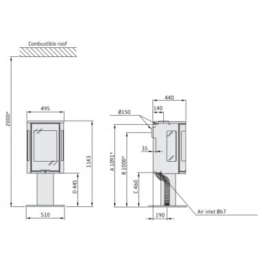 Печь NIBE Contura 586 3