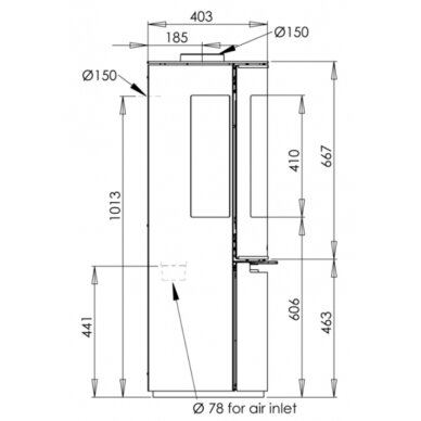 Стальная печь ADURO 22-5 Lux, 5,5кВт 1